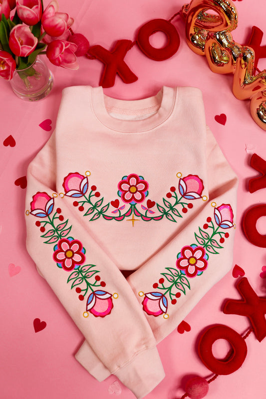 Valentine Floral Sweater