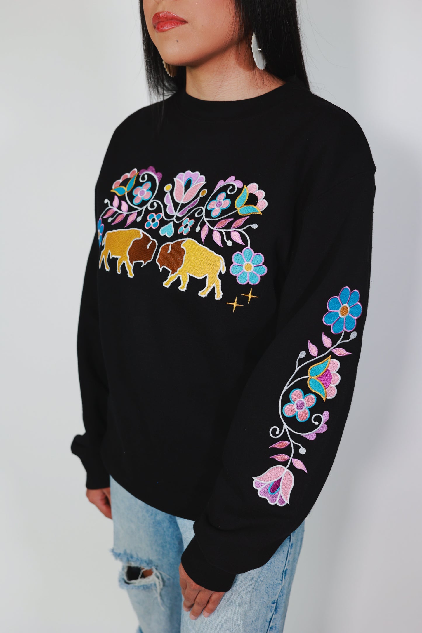 Buffalo Floral Sweater