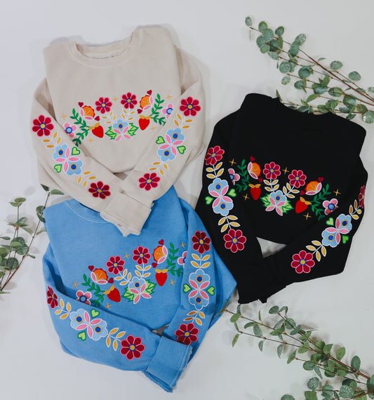 Summer Floral Sweater