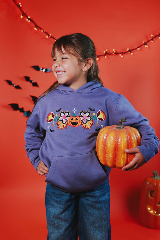 Kids Spooky Floral Hoodie