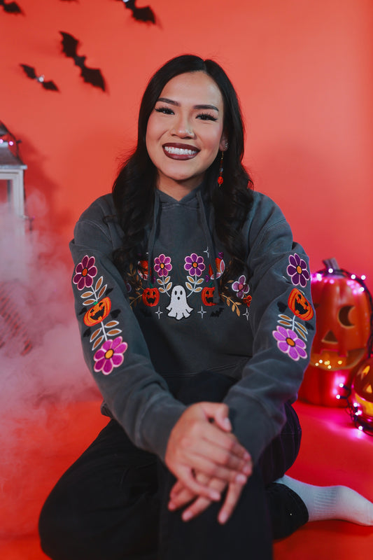 Halloween Floral Sweater