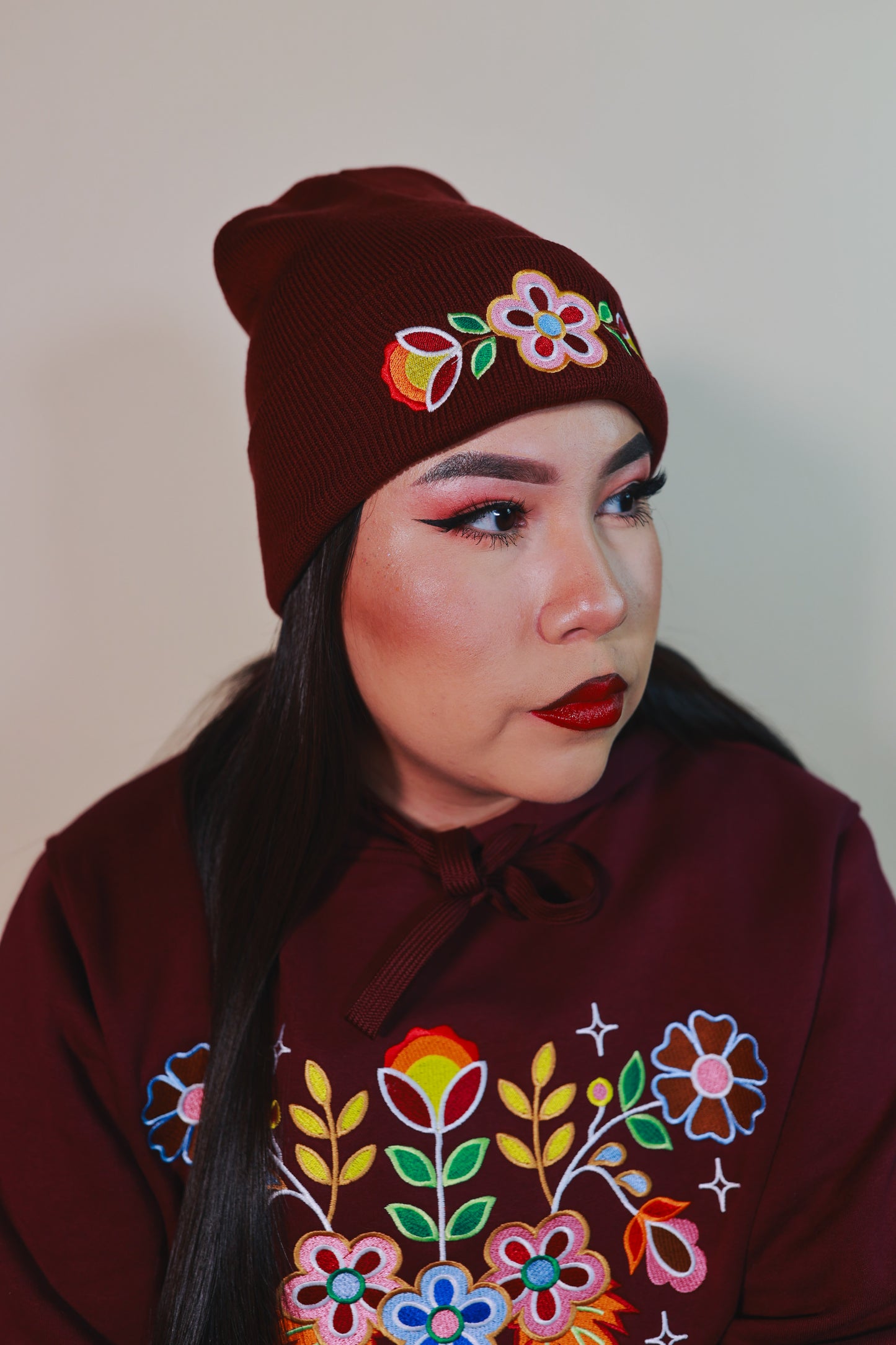 Fall Floral Beanie