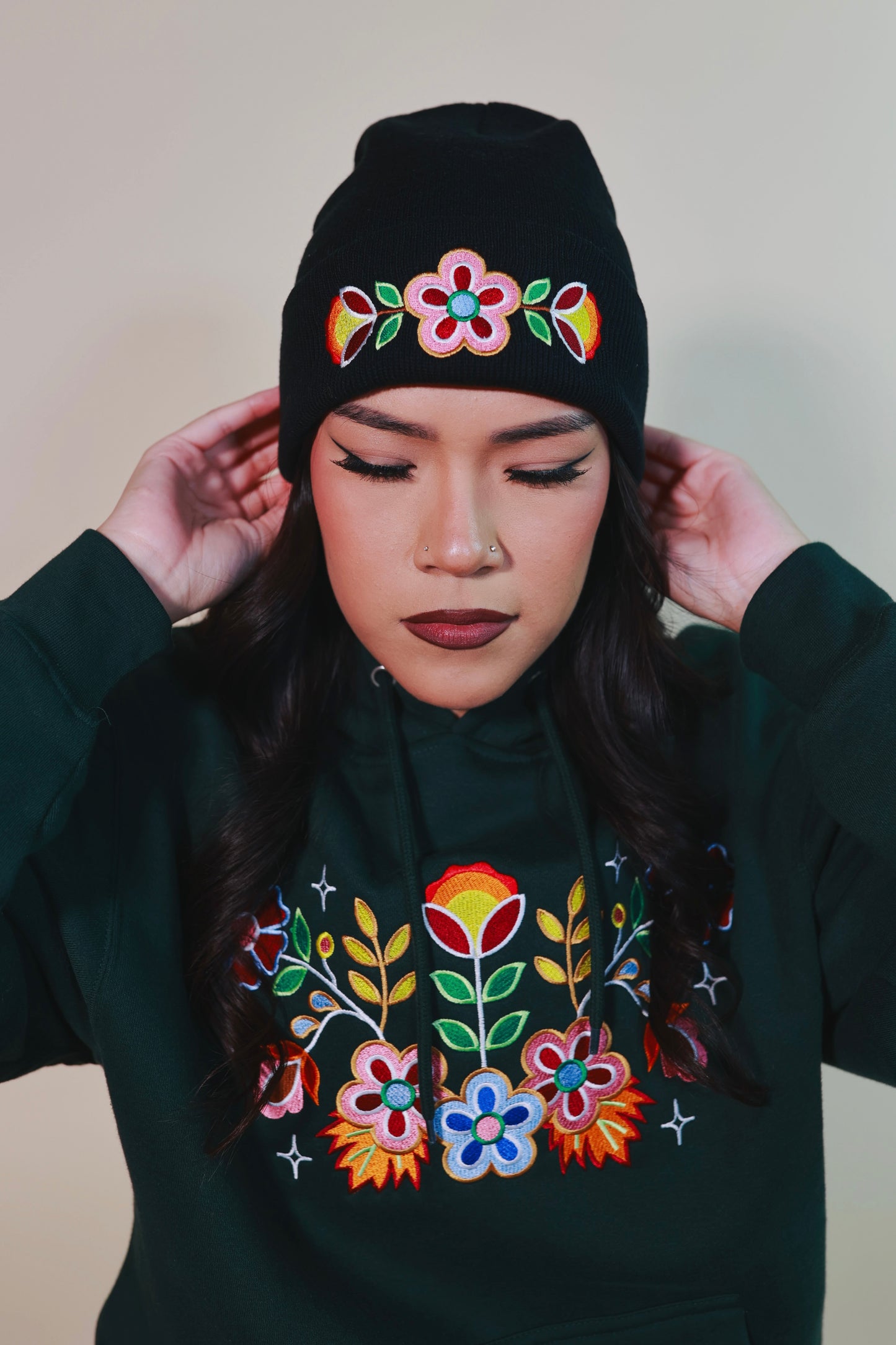 Fall Floral Beanie