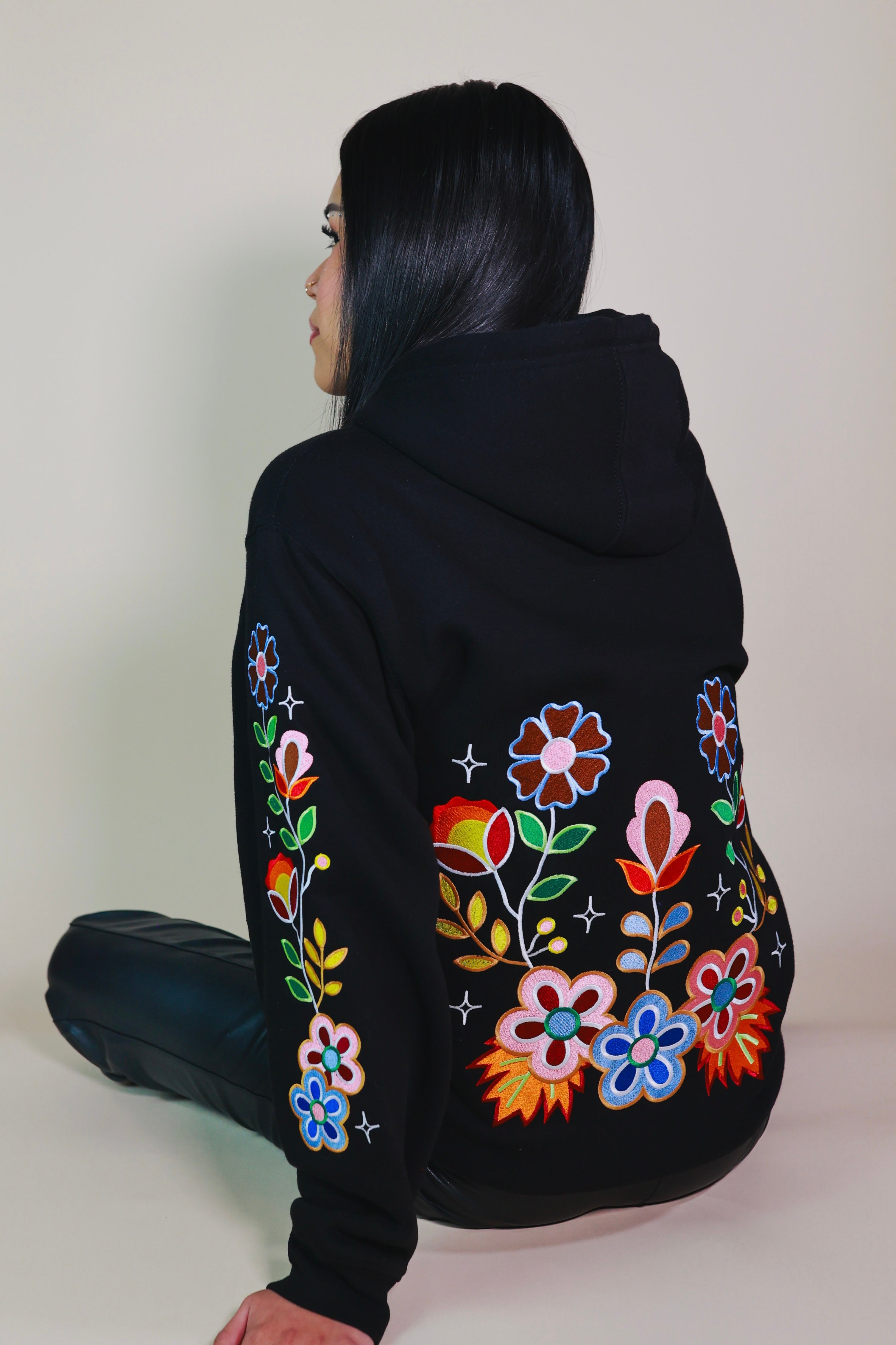 Fall Floral Zip Up Hoodie – Atira