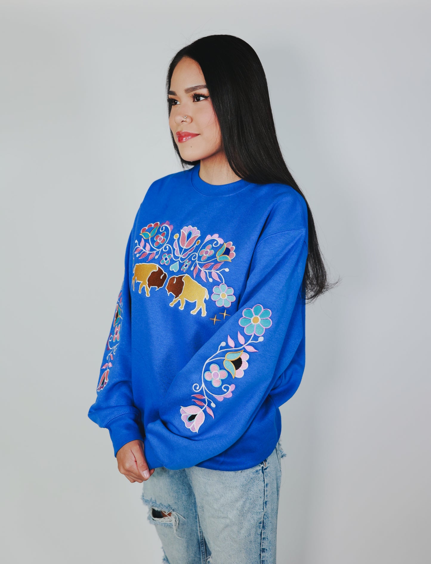 Buffalo Floral Sweater