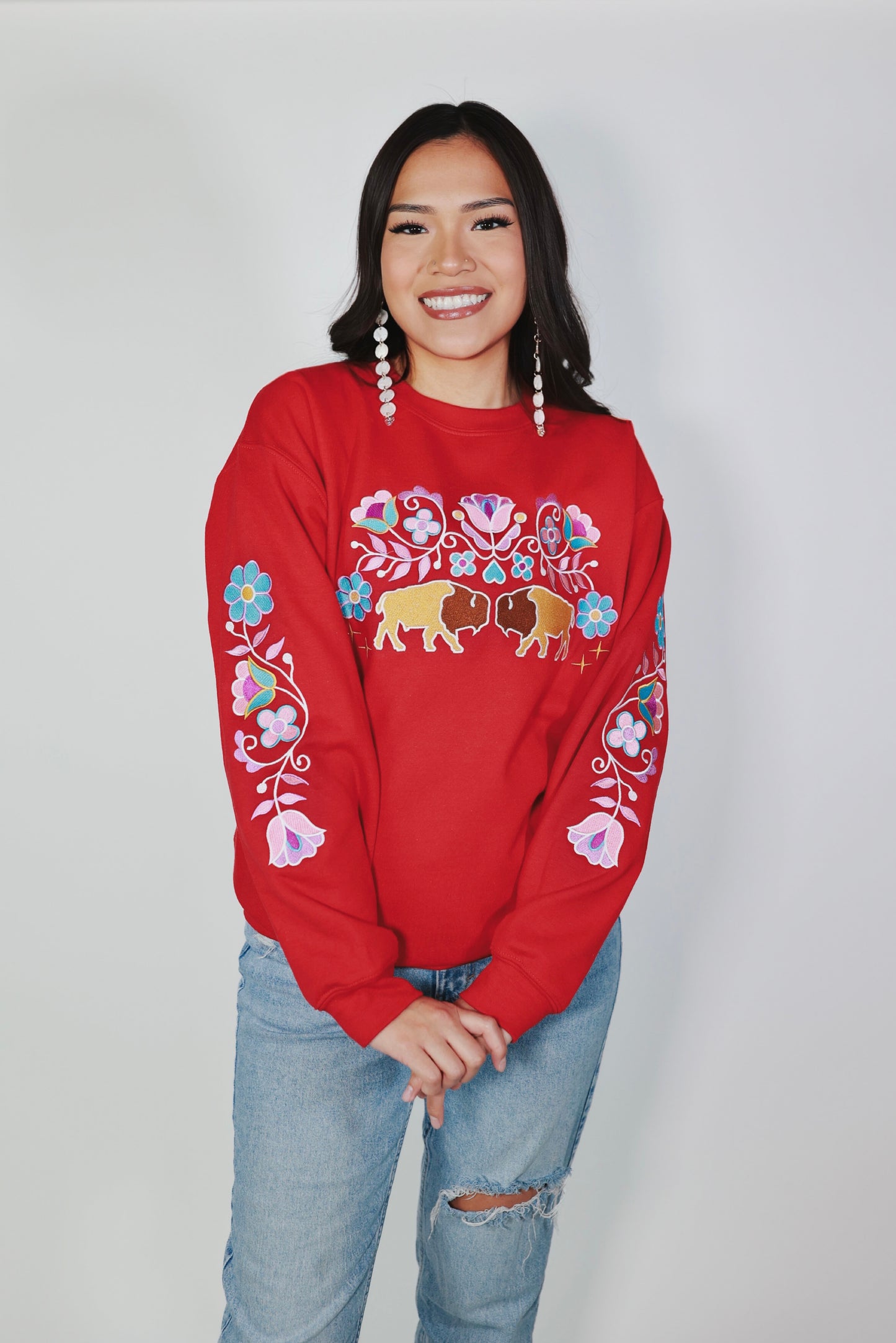 Buffalo Floral Sweater