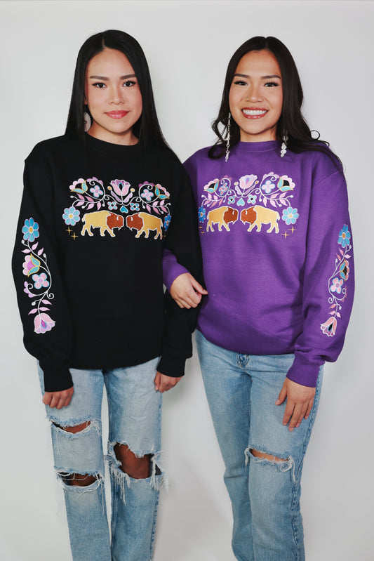 Buffalo Floral Sweater