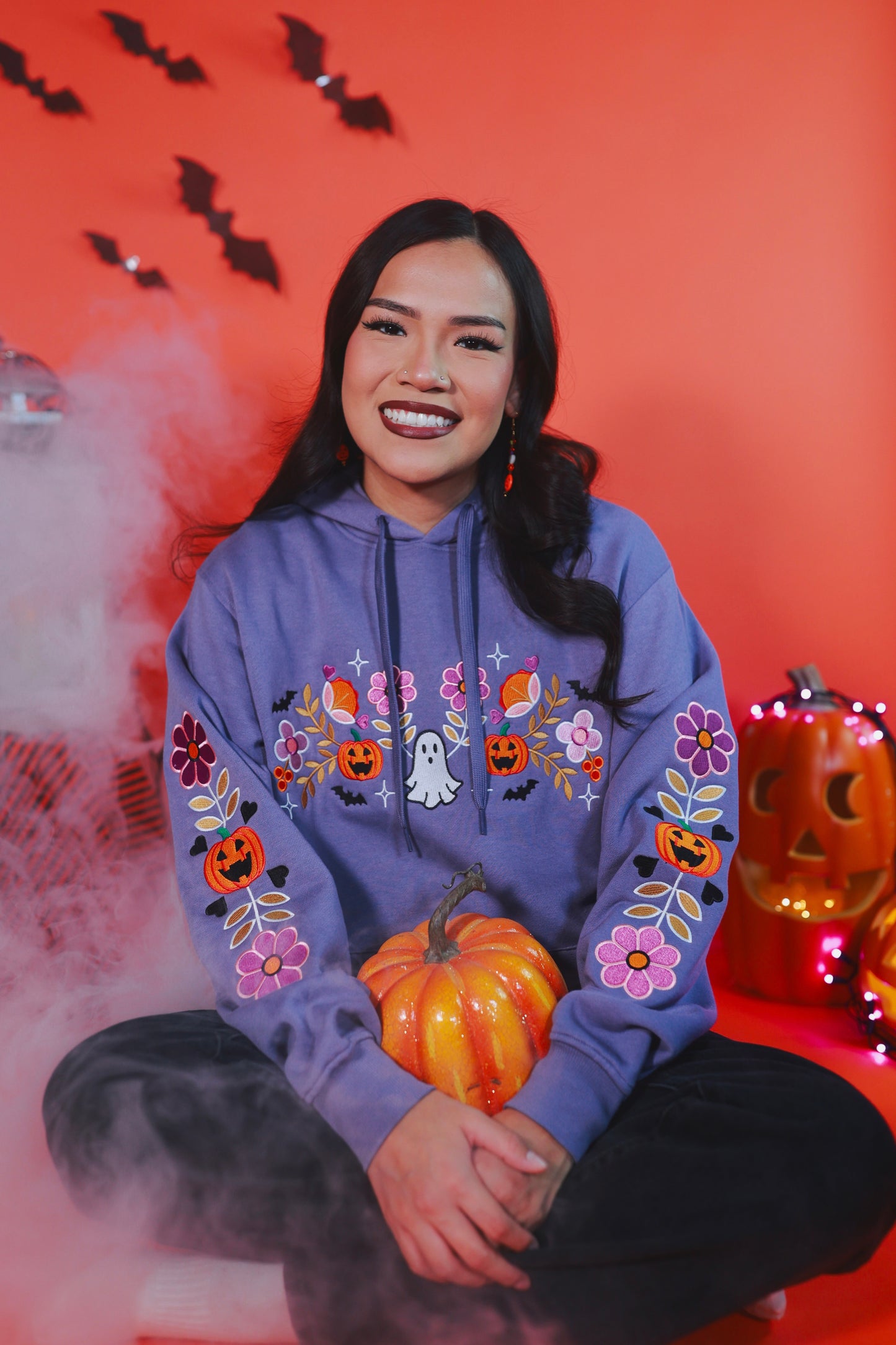 Halloween Floral Sweater