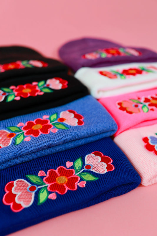 Sweetheart Floral Beanie