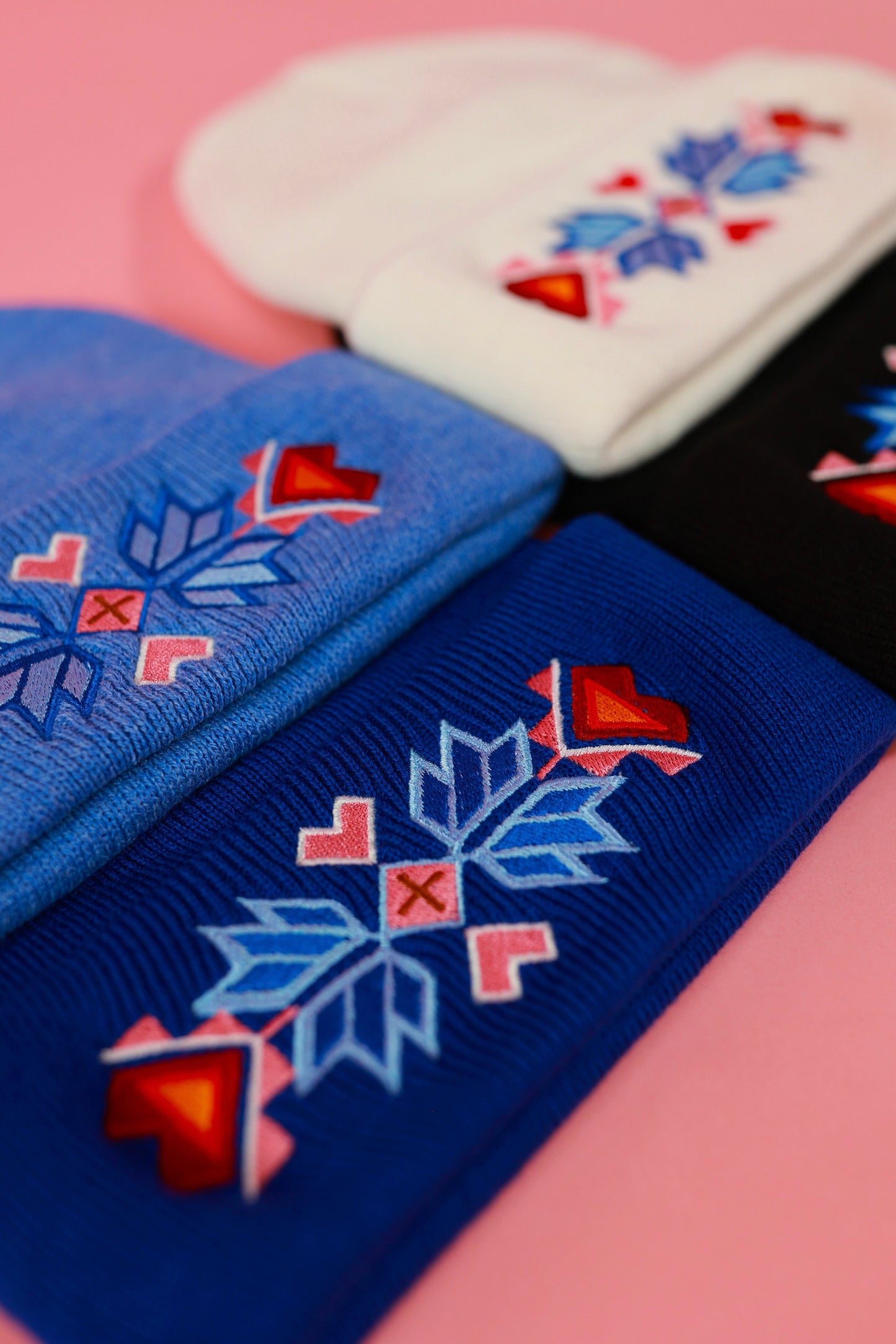 Anishinabe Geometric Beanie