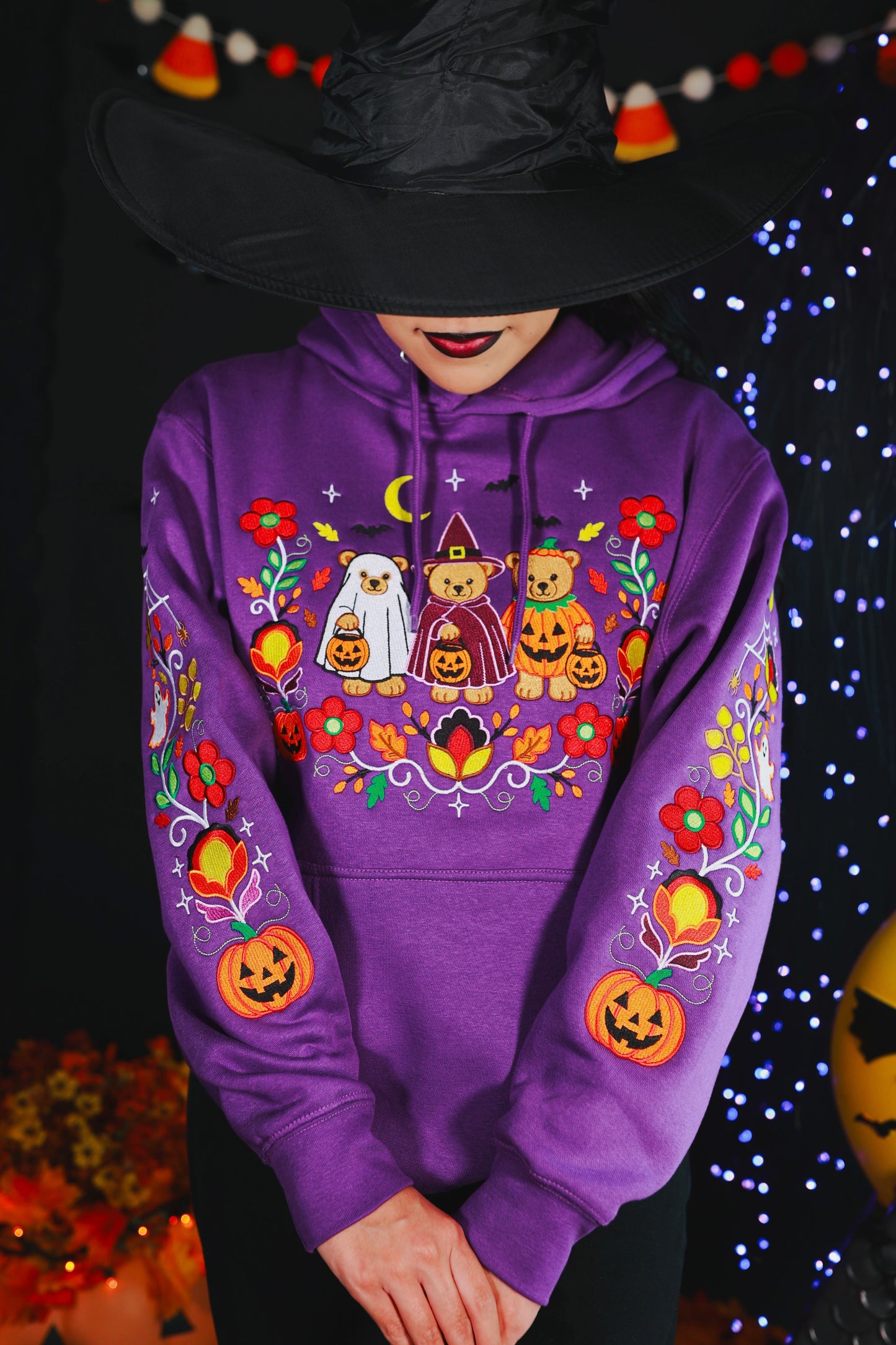 Teddy Bear Halloween Hoodie - Adult Sizing