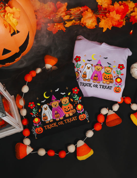 Youth Teddy Bear Trick or Treat Hoodie