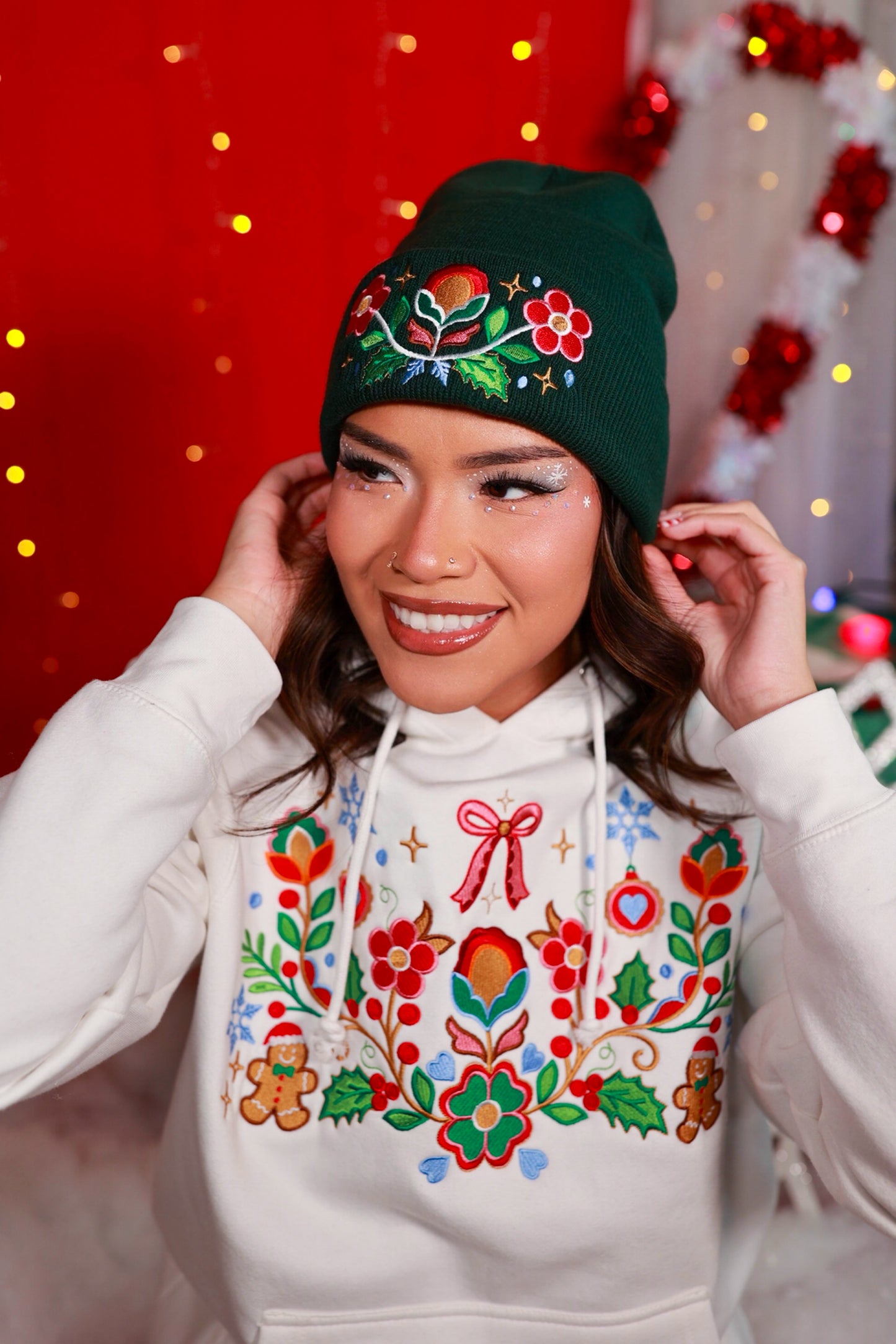 Winterberry Blooms Beanie