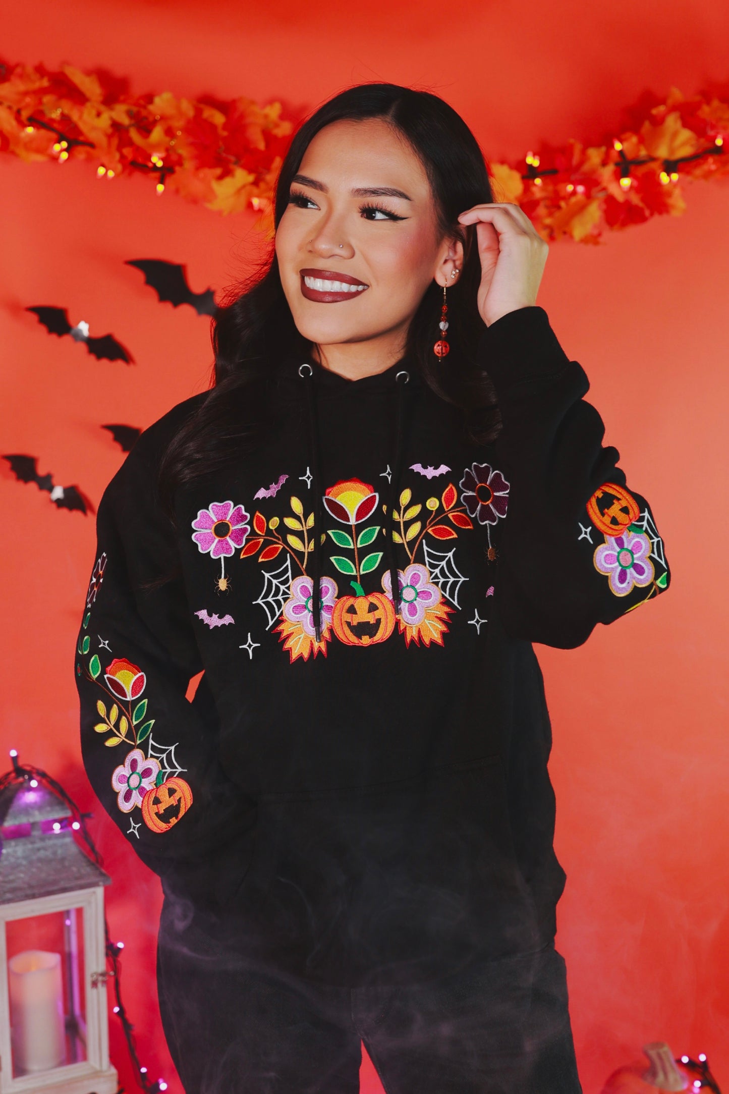Spooky Floral Sweater