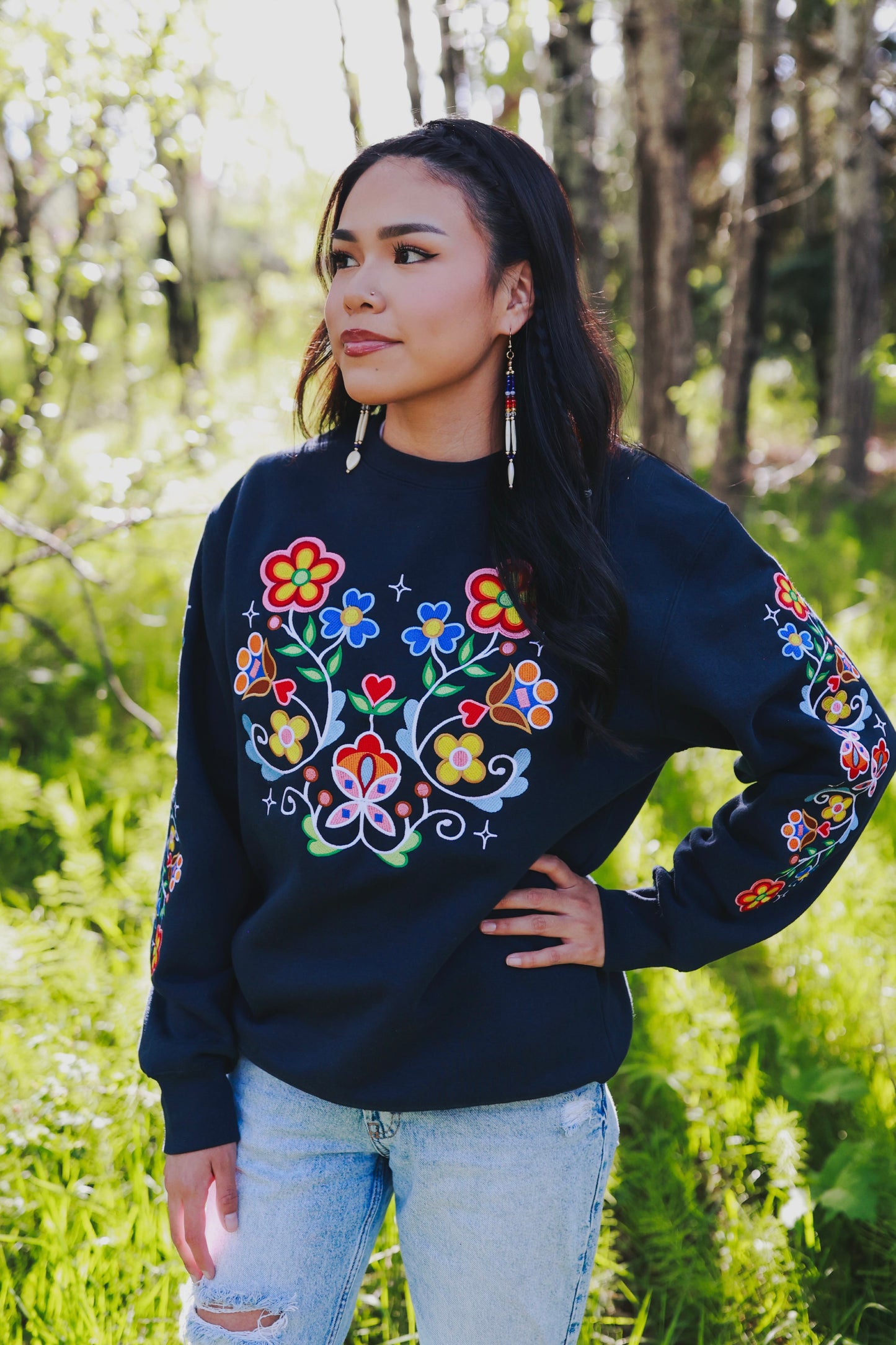 Apsáalooke Floral Sweater