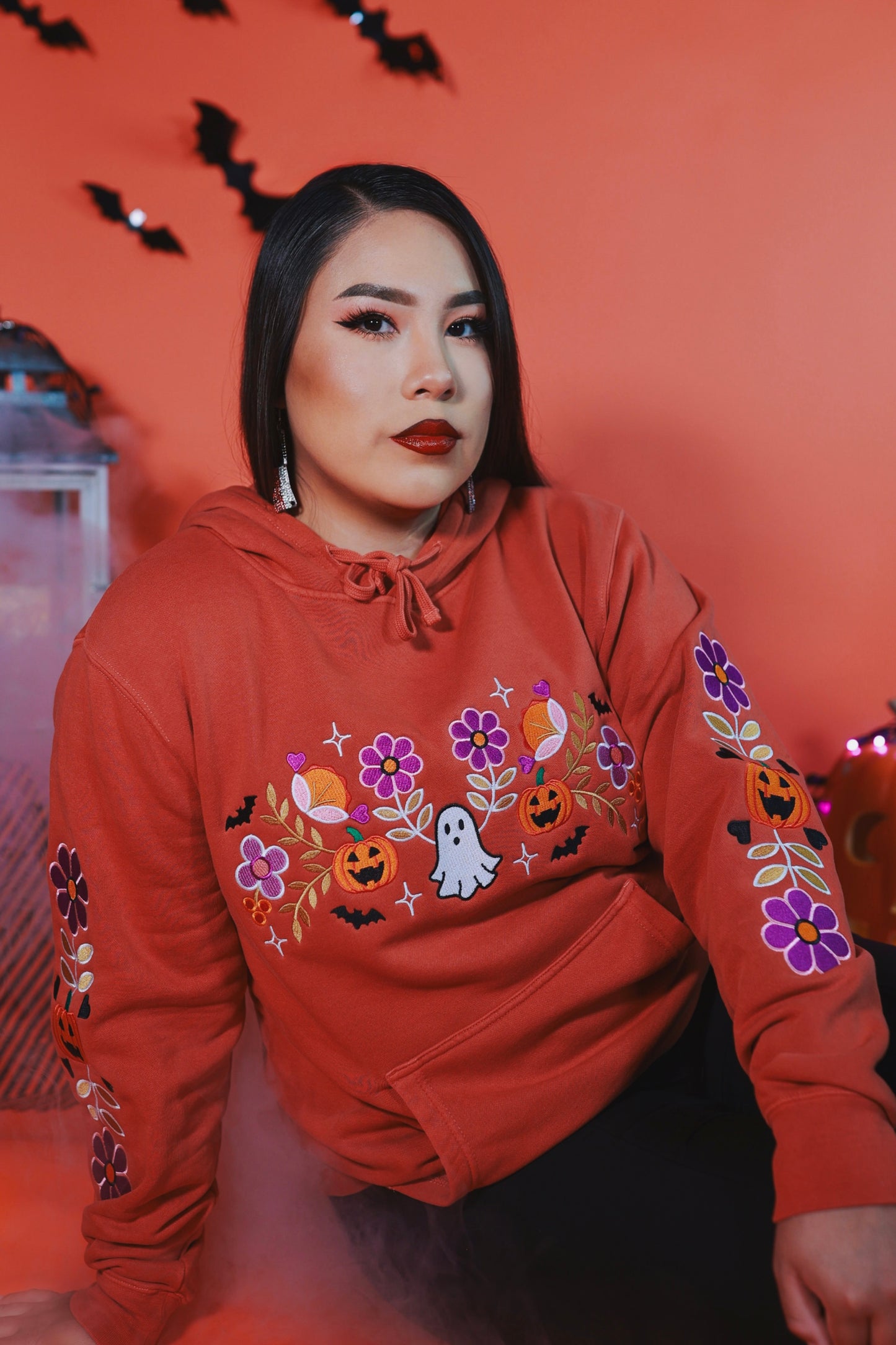 Halloween Floral Sweater