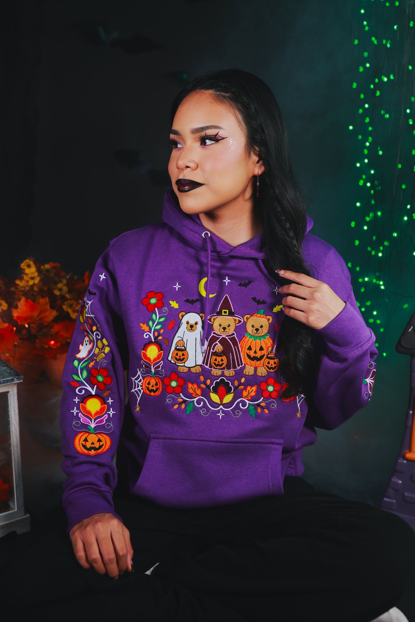 Teddy Bear Halloween Hoodie - Adult Sizing