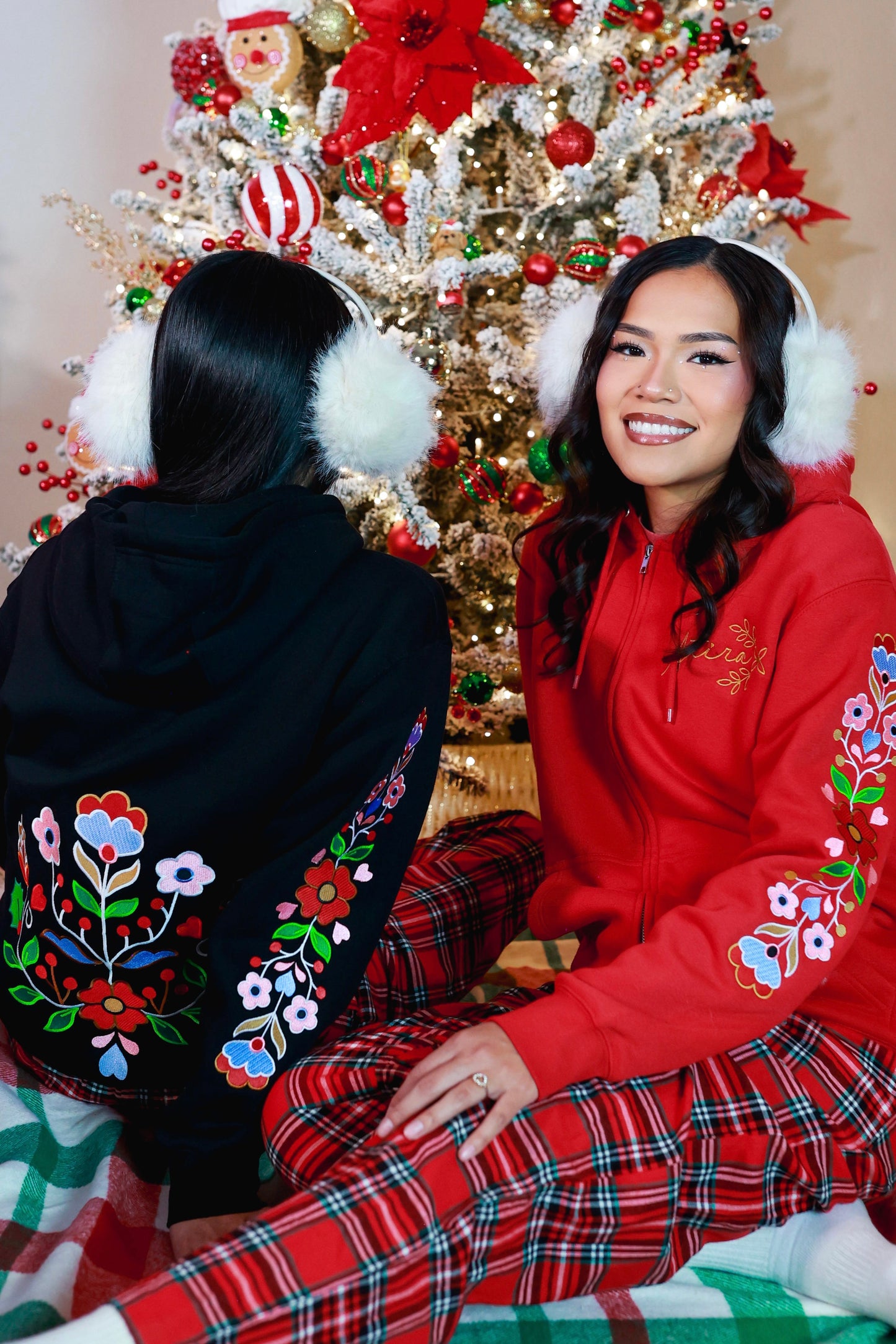 Holly Floral Zip Up Hoodie