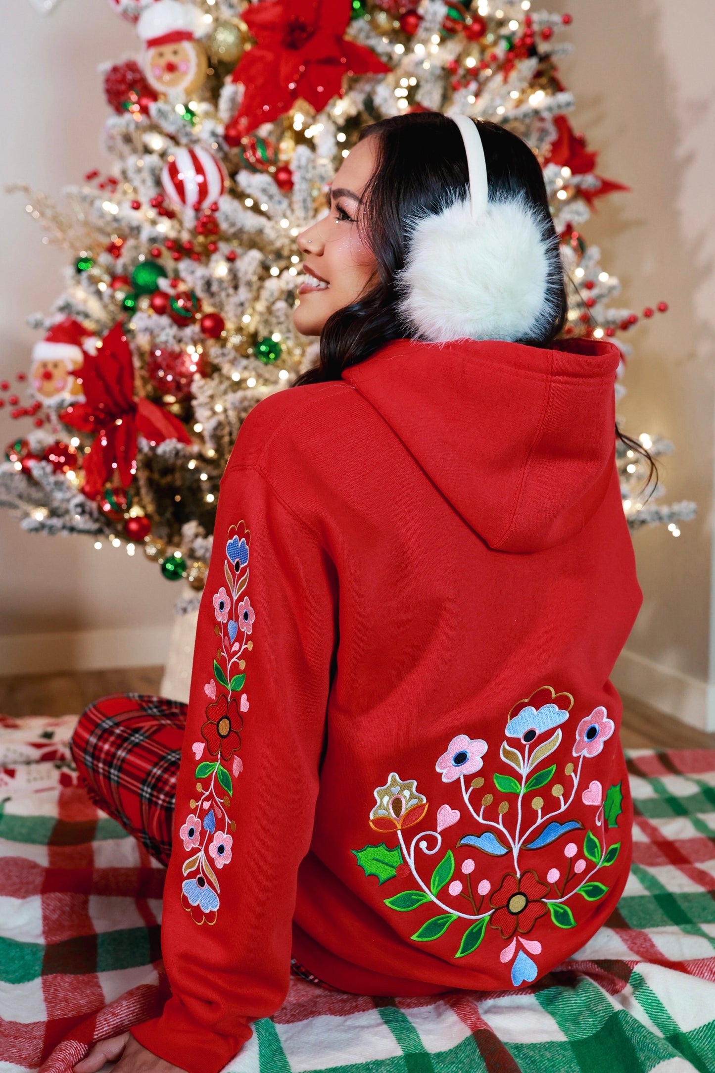 Holly Floral Zip Up Hoodie