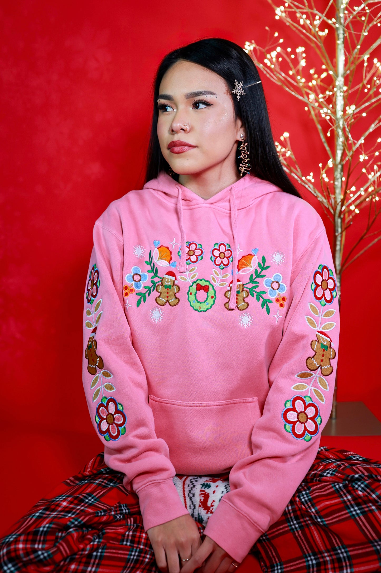 Gingerbread Floral Sweater