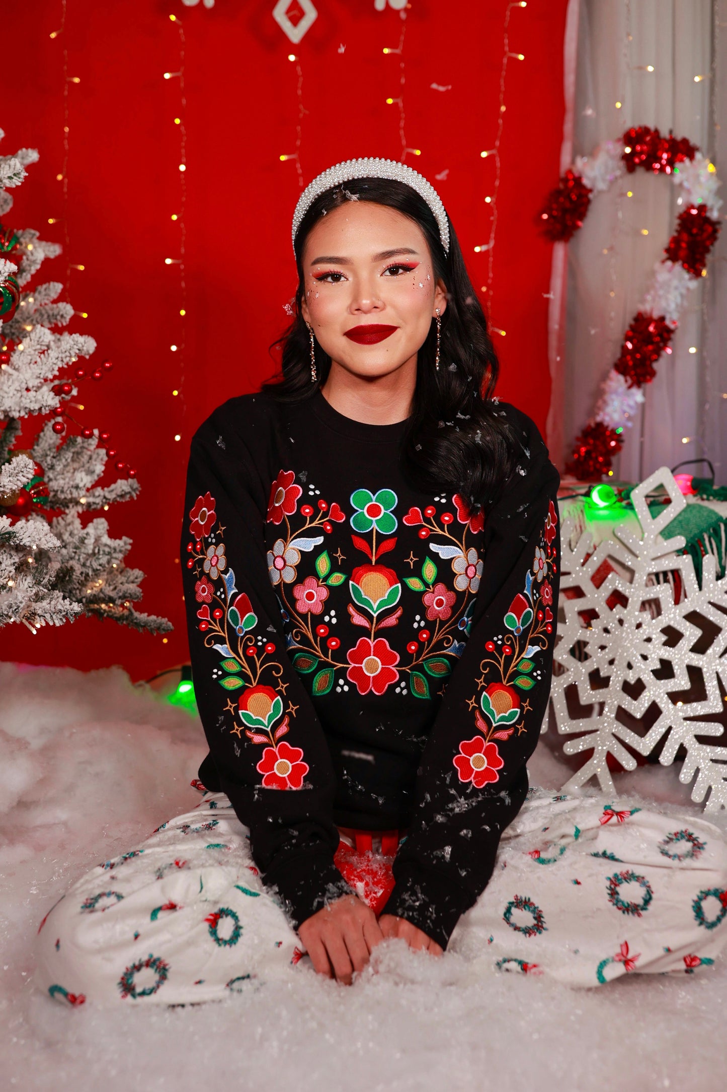 Winterberry Blooms Crewneck