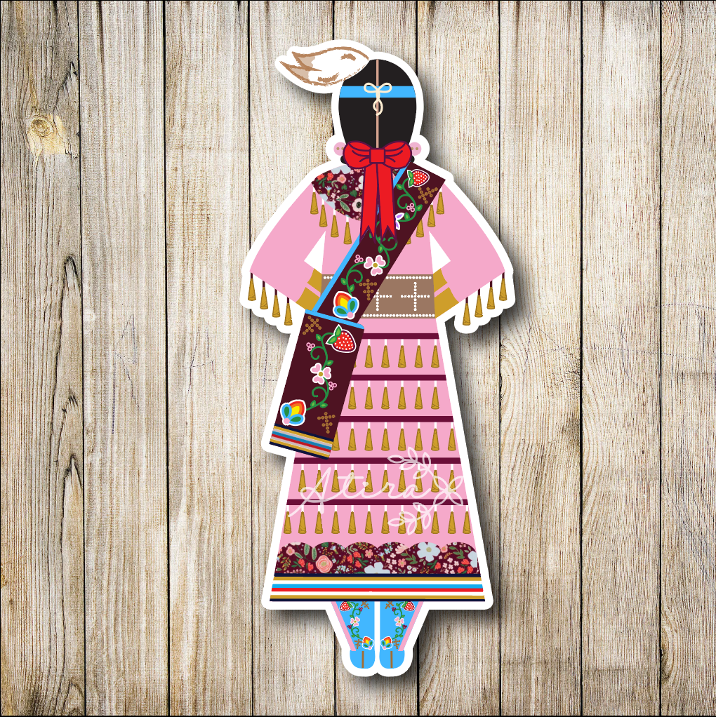 Old Style Jingle Dress Dancer Sticker